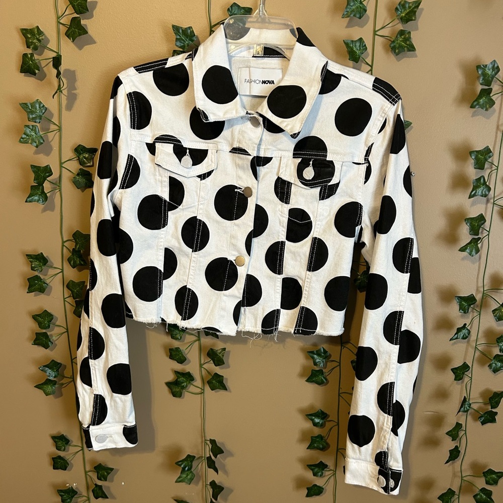 🛑 SOLD~Fashion Nova Polka Dot Jacket
